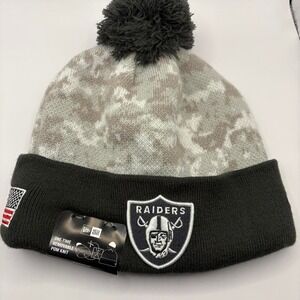Raiders Grey‎ and black Beanie
